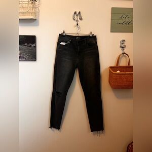 Mother Looker Ankle Fray Skinny Jean